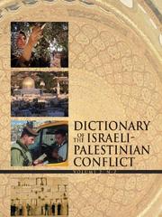 Cover of: Dictionary of Israeli-Palestinian Conflict | Claude Faure