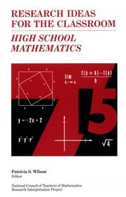 Cover of: High school mathematics