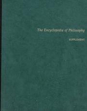 Cover of: The encyclopedia of philosophy.