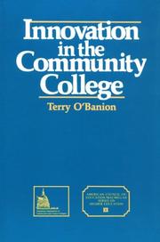 Cover of: Innovation in the community college