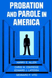 Cover of: Probation and parole in America