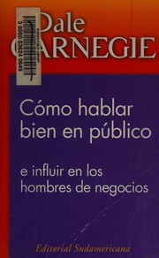 Cover of: Como Hablar Bien En Publico by Dale Carnegie