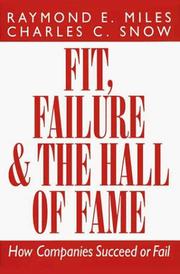 Cover of: Fit, failure, and the hall of fame: how companies succeed or fail