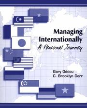 Cover of: Managing Internationally by Gary R. Oddou, C. Brooklyn Derr