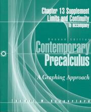 Cover of: Contemporary Precalculus: A Graphing Approach