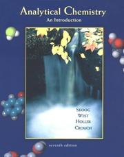 Cover of: Analytical Chemistry by Douglas Arvid Skoog, Donald M. West, F. James Holler, Stanley R. Crouch