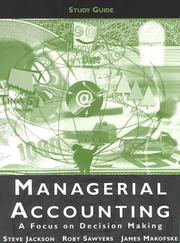 Cover of: Managerial Accounting Study Guide
