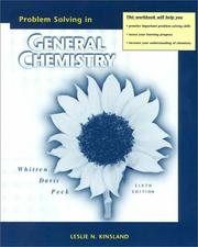 Cover of: General Chemistry Problem Solving Workbook 6e by Kenneth W. Whitten