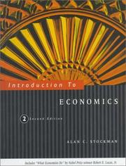 Cover of: Introduction to economics