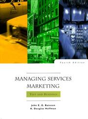 Cover of: Managing Services Marketing by John E.G. Bateson