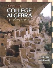 Cover of: Applied College Algebra: A Graphing Approach (with Electronic Companion CD-ROM)