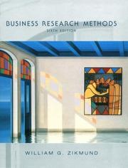 Cover of: Business research methods by William G. Zikmund