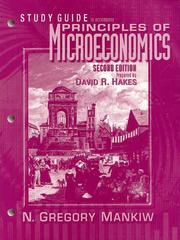 Study guide to accompany principles of microeconomics by N. Gregory Mankiw