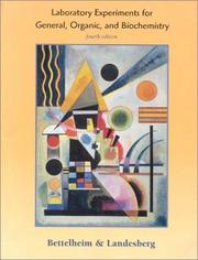 Cover of General, Organic, and Biochemistry by Frederick A. Bettelheim
