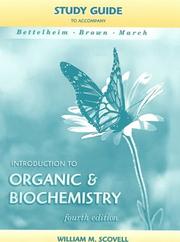 Cover of: Introduction To Organic And Biochemistry Stydy Guide