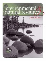 Cover of: Economic Approach to Environment and Natural Resources (with Printed Access Card) by James R. Kahn, James R. Kahn