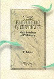 Cover of: The Enduring Questions by Melvin Miller Rader, Jerry H. Gill, Melvin Miller Rader, Jerry H. Gill