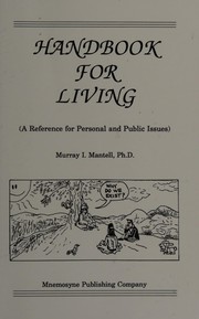 Cover of: Handbook for living