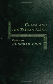 Cover of: China and the Taiwan issue