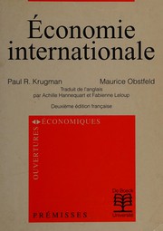 Cover of: Economie internationale