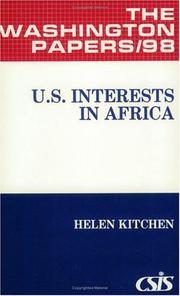 U.S. interests in Africa by Helen A. Kitchen