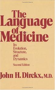 Cover of: The Language of Medicine
