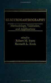 Cover of: Electrogastrography: Methodology, Validation, and Applications