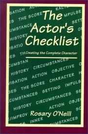 Cover of: The actor's checklist by Rosary O'Neill