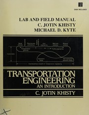 Cover of: Lab and Field Manual for Transportation Engineering an Introduction/Book With Disk