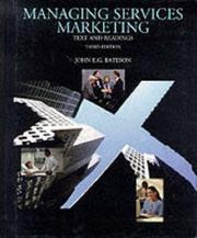 Cover of: Managing services marketing by John E. G. Bateson