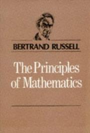 Cover of: The Principles of Mathematics by Bertrand Russell
