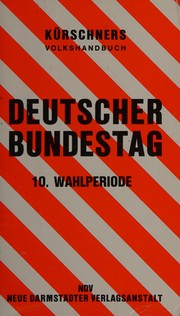 Cover of: Kurschners Volkshandbuch Deutschen Bundestag: 10. Wahlperiode