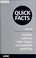 Cover of: Quick facts about alcohol, tobacco, other drugs, and problem gambling