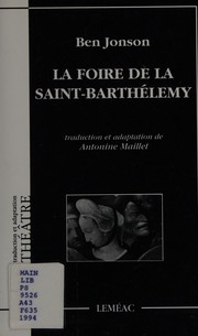 Cover of: La foire de la Saint-Barthélemy by Ben Jonson