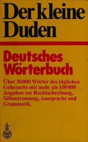 Cover of: Der Kleine Duden: Deutsches Wörterbuch