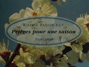 Cover of: Prières pour une saison: Printemps