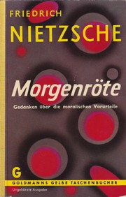 Cover of: Morgenröte: Gedanken über die moralischen Vorurteile