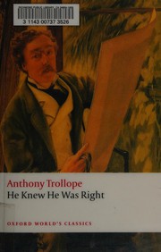 Cover of: He knew he was right by Anthony Trollope