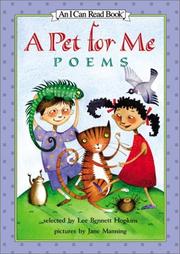 Cover of: A Pet for Me by Lee B. Hopkins