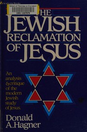 Cover of: Jewish Reclamatn of Jesus by Donald Alfred Hagner