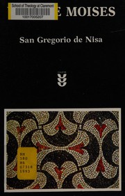 Cover of: Vida de Moises by Gregory of Nyssa, Saint