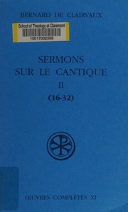 Cover of: Sermons sur le cantique