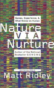 Cover of: Nature Via Nurture by 
