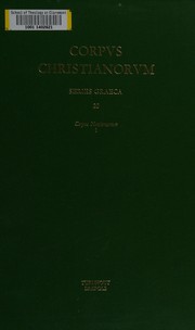 Versiones orientales, repertorium Ibericum et studia ad editiones curandas by Gregory of Nazianzus, Saint