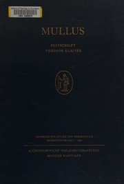 Cover of: Mullus by Theodor Klauser, Alfred Stuiber, Alfred Hermann