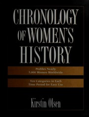 Cover of: Chronology of women's history by Kirstin Olsen