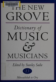 Cover of: The New Grove dictionary of music and musicians by edited by Stanley Sadie.