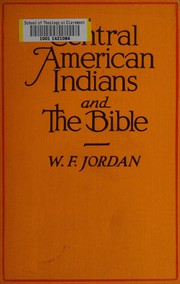 Cover of: Central American Indians and the Bible