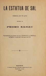 Cover of: La estatua de sal