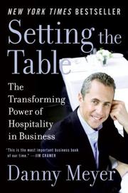 Cover of: Setting the Table: The Transforming Power of Hospitality in Business
